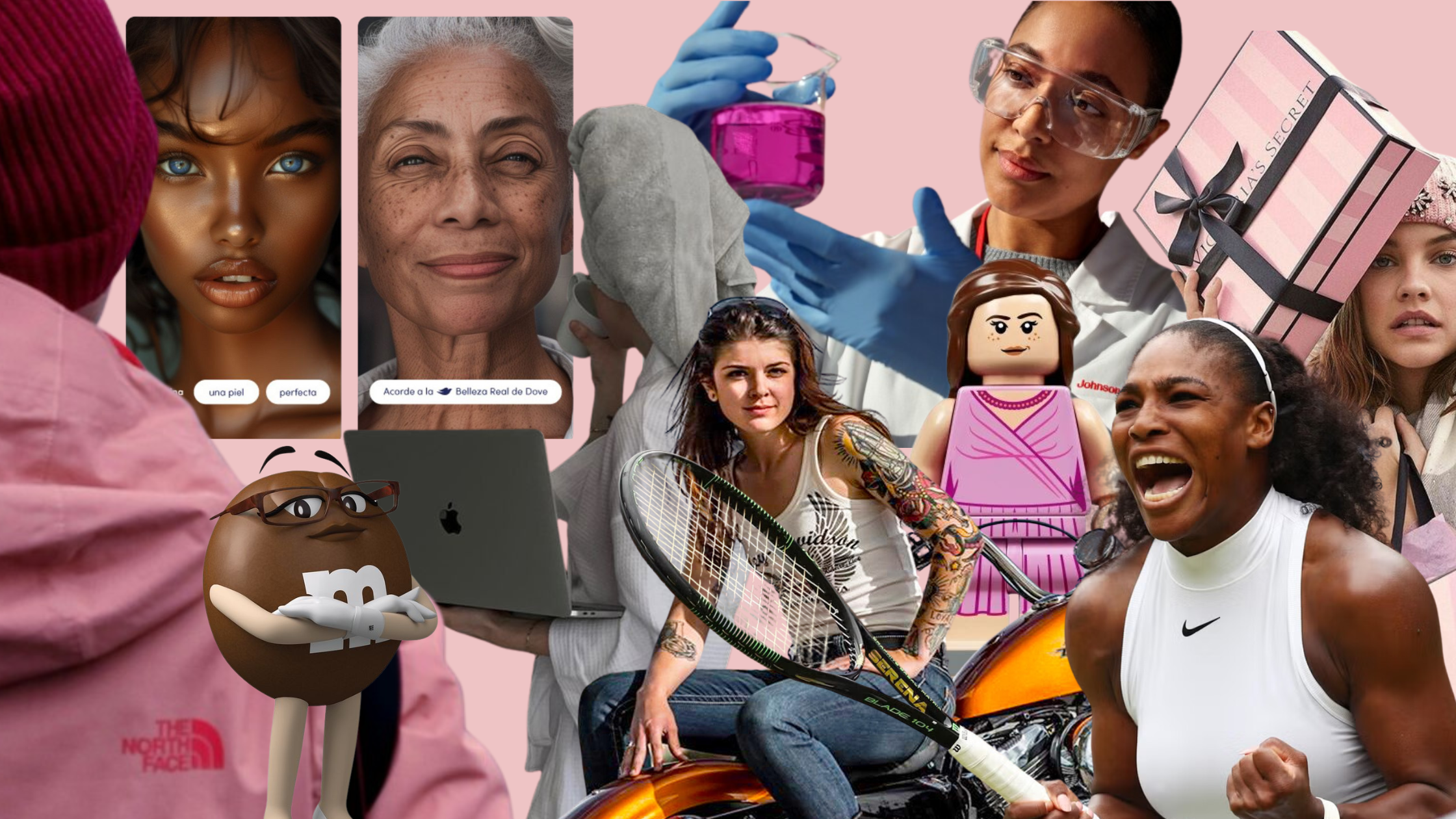 collage de 12 mujeres que representan llos 12 personalidades de arquetipos de marca